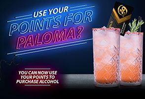 Use your points for alcohol